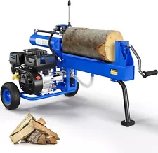 EFURDEN Gas Powered Hydraulic Log Splitter w/ Auto-Turn Compact Horizontal