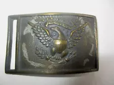 Antique Civil War Belt Buckle E Pluribus Unum Eagle with Sheild