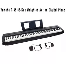 Yamaha P-45 88-Key Weighted Action Digital Piano - Black