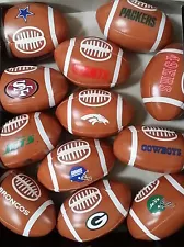 Official NFL Soft Sport Mini Footballs (x2) - Broncos, Cowboys, Packers, Giants