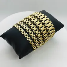 10k Gold Rolex Chain Link Bracelet Anklet for Men Women