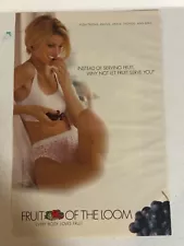 1998 Fruit Of The Loom Women's Underwear Vintage Print Ad Advertisement pa31