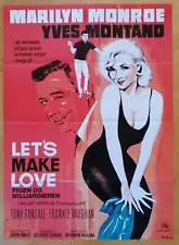 MARILYN MONROE let's make love original danish movie poster R