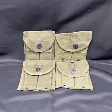 1952 Korean War Era USGI 2 Magazine 30. Cal Small Arms Belt Pouch For M1 Carbine