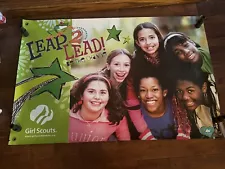 Girl Scout GS Cookies 2009-10 Leap 2 to Lead! Original cookie sale poster