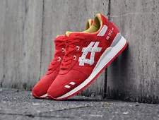 Asics Gel-Lyte iii Santa Christmas Pack fiery red grey Ronnie Fieg Kith SZ8.5