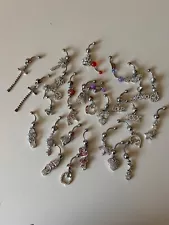 Wholesale Lot Fancy-Classy Dangle Belly Rings Dangle Body Jewelry Piercings