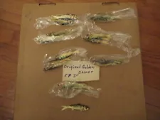 New ListingLOT OF 21 BANJO MINNOWS ORIGINAL GOLDEN SHINER 3'' 3 TO A PACK