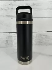 18 oz YETI Rambler Chug Water Bottle Black Stay Salty BNIB