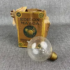 Vintage Edison Mazda Incandescent Light Bulb in Original Box