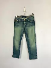 Rock & Republic Low Waist Jeans, W25IN, Embroidered, L25IN, Above Ankle, Y2K