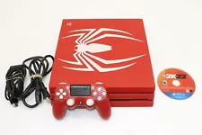 Sony PlayStation 4 Pro Limited Edition Marvel's Spider Man 1TB W/2K22 - Red