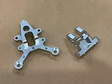 Front & Rear Aluminum Center Brace Mount for Arrma 1/7 Fireteam 6s BXL Sil