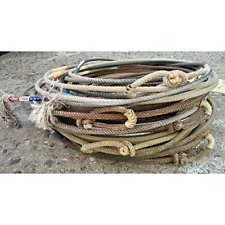 FIVE Used Lariat Team Ropes Good For Décor or Roping Practice