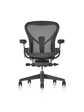 Herman Miller Aeron Remastered Chair - Size C Graphite -open box -