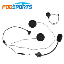 For Fodsports M1-S Pro Motorcycle Intercom Wire Microphone Speaker Earphone