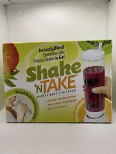 Shake N Take Sports Bottle Blender Workout Smoothie & Protein Shakes To Go