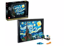 LEGO Ideas Vincent Van Gogh The Starry Night, Unique 3D Wall Art for Home Décor