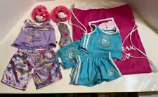 Build a Bear - Hello Kitty Slippers, Sweet Dreams PJ's, Limited too Swimming +