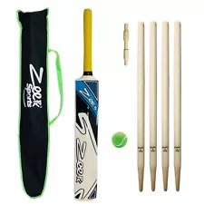 COMPLETE KIDS CRICKET KIT KASHMIR WILLOW BAT + WICKETS BALL FOR 9-14 YEAR CHILD