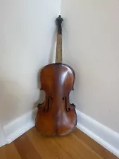 BAROQUE VIOLIN FOR RESTORATION REPAIR, GERMAN MID 19TH CENTURY