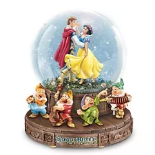 Disney Snow White Musical Glitter Globe with The Seven Dwarfs on a Rotating Base