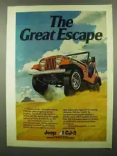 1974 Jeep CJ-5 Ad - The Great Escape