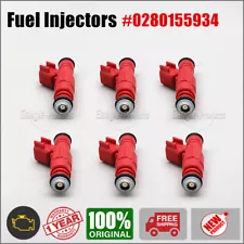 6PCS Fuel Injectors Fits for 2000-2003 Dodge Dakota 3.9L V6 0280155934