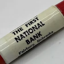 VTG Ballpoint Bullet Pen THE FIRST NATIONAL BANK Fairbury Nebraska