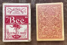 Antique c1925 Sealed Bee Angel Back Playing Cards NY Consolidated Card Co SMOOTH