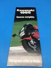 GENUINE 1985 KAWASAKI DIRT BIKE/STREET/ATV/SKI DEALER SALES BROCHURE “NEW/NOS”