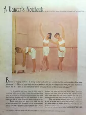 Seventeen Magazine Dancer's Notebook Teen Underwear Ballet Vintage Print Ad 1963