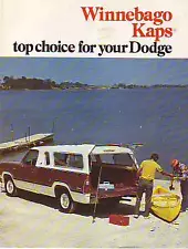 1975 Winnebago Kaps for Dodge Pickups New Sales Catalog