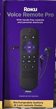 Roku Voice Remote Pro Wireless Remote Control with Rechargeable Battery