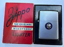 Old Vintage Zippo Cigarette Lighter BPOE Elks 3 BARREL Hinge W BOX