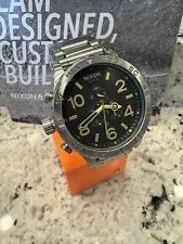 NWT Nixon Black stamped / Gold 51-30 Chrono A083 2730-00 Watch RARE