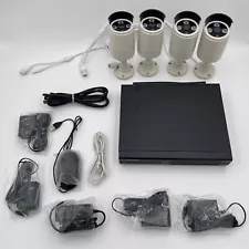 Wireless Security Camera System with 4x2.0MP Weatherproof Camera, No Hard drive