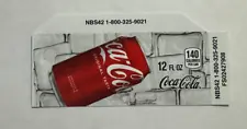 Coke Vending Machine Flavor Strip 12oz For Vendo, Dixie Narco