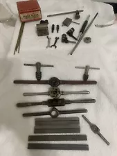 VTG. ASSORTED MACHINIST TOOL & PARTS LOT, PLEASE VIEW PHOTOS AS TO WHAT'S IN IT!