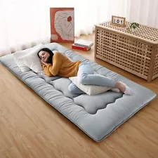 Foldable Japanese Floor Mattress Roll Up Mattress Sleeping Tatami Mat Couch Bed