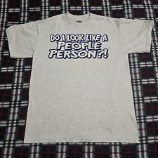 Vintage Do I Look Like, A people Person Funny Graphic T Shirt Medium