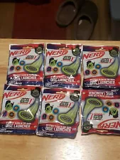 Nerf Disc Launcher GLOW IN THE DARK Mystery Discs Lot of 6 NEW UNOPENED