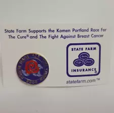 State Farm Susan G Komen Race For The Cure Portland Oregon 2000 Pin Button