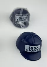 One Budweiser Beer Bottle Topper Plastic Hat Cap Bud Light Draft Blue Ref New