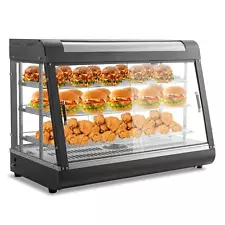 3-Tier 35" Commercial Food Warmer Display Countertop Pizza Cabinet 1500W ROVSUN