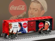 Lionel Trains 6-83782 Coca-Cola™ Heritage Military Boxcar #3, O Gauge, NIB