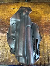 1791 “vintage” Brown Leather OWB Holster for Beretta 92FS Right Handed.