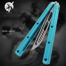 New Butterfly Trainer Knife Siren Model Blade Channel Aluminum Handle Jilt Safe