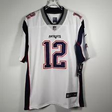 Tom Brady #12 Football Jersey White Embroidery