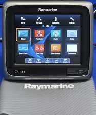 Raymarine a65 Touchscreen GPS Chartplotter MFD Display W/ Power Cable, Sun Cover